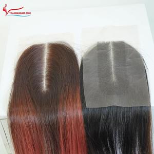 Peluca de Cabello Natural con Cierre de Encaje Medio, Estilo Vietnamita, Cabello Liso y Sedoso, para Mujer, Estilo Suave - Product Image 4