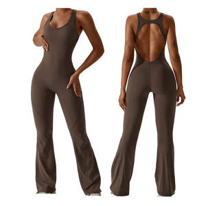 Ropa Deportiva de Cintura Alta Personalizada 2026 para Mujer, Body Deportivo de Una Pieza con Diseño sin Espalda, Secado Rápido y Transpirable, Ajuste Ceñido - Product Image 1