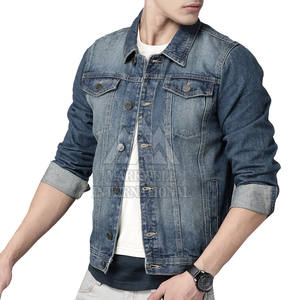 Venta caliente de calidad superior de invierno Jeans chaqueta cálida invierno cómodo hombres invierno Jeans chaqueta para la venta en línea - Product Image 1