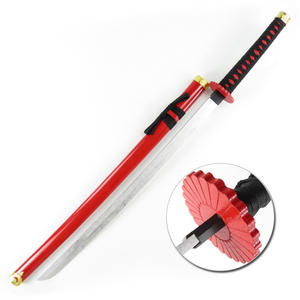 Cosplay japonais dessin animé tueur de démons Kimetsu no Yaiba Rengoku Kyoujurou épée matériau gaine en bois Anime épée - Product Image 3