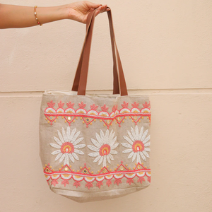 Bolso de mano con cuentas de madera huecas para mujer de gran capacidad hecho a mano nuevo geométrico abierto de glowin fashion - Product Image 2