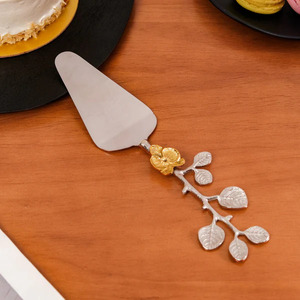 Excellent Design Metal Gold Plated <b>Cheese</b> Knives <b>Set</b> with Floral Twigs Handle for Breakfast Serving <b>Cheese</b> <b>Set</b> - Product Image 2