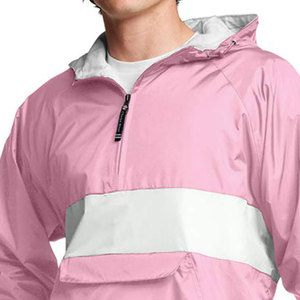 Custom Logo Lightweight Men's Overhead Half Zip <b>Camo</b> Windbreaker <b>Jacket</b> Casual Sports Wear with Hooded Collar for Winter - Product Image 4