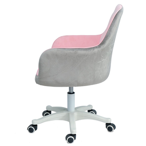 Chaise de bureau de direction avec mécanisme pivotant et coussin en tissu velours GAK409 - Product Image 6