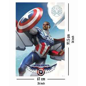 Póster de Capitán América de Marvel Brave New World, Técnica de Impresión Digital para Decoración - Product Image 4