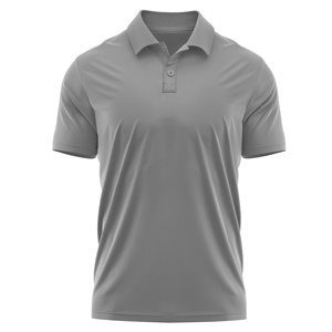Vente de gros T-shirts polo uni en polyester T-shirts polo pour hommes Polos pour hommes avec logo personnalisé de sublimation vierge Chemises polo de golf - Product Image 6