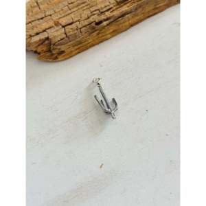 Breloques en argent sterling faites à la main Navajo en forme de saguaro, composants et accessoires de bijouterie - Product Image 3