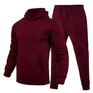 Survêtement de sport d'hiver haute performance, doublure en polaire, respirant, tissu en polyester durable pour la salle de sport, la course à pied, l'extérieur - Product Image 1