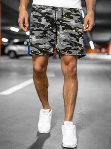 Fashionable <b>Mens</b> Plus Size 6XL <b>Shorts</b> with Pockets Solid Print Design for Outdoor Beach Workout and Summer <b>Sweat</b> <b>Shorts</b> - Product Image 3