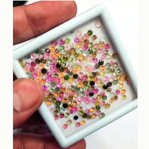 พลอยทัวร์มาลีนธรรมชาติหลากสีขนาด3มม. จำนวน439ชิ้น51.5ก้อนก้อนก้อนหินพลอยหลวมคุณภาพสูงสำหรับทำเครื่องประดับ - Product Image 2