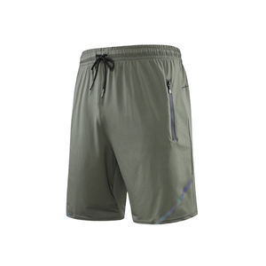 2025 hommes sportif séchage rapide maille Joggers Gym Shorts taille élastique Fitness athlétique entraînement avec technique teint uni - Product Image 2