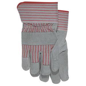 Guantes DE TRABAJO Canadian Rigger Guantes de seguridad de trabajo de cuero con puño de goma de Palma de cuero dividido de vaca - Product Image 2