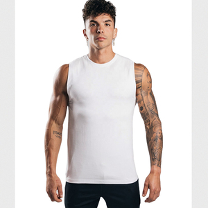 Nouveauté Vêtements de sport imprimés avec logo personnalisé Débardeur de sport Gilet de sport élégant pour hommes Prix de gros bon marché OEM - Product Image 1