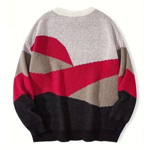 Custom Made <b>Men</b> Cotton Sweater Plain <b>Knit</b> Pullover Warm Soft High Quality Eco-Friendly Slim Fit Autumn Wholesale Style - Product Image 2