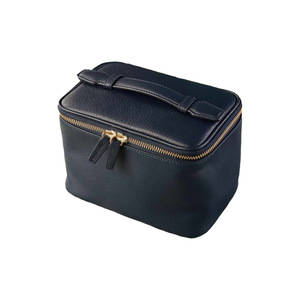 Bolsa de almacenamiento de cosméticos de cuero de vaca genuino 2024, organizador pequeño de viaje, estuche de cosméticos, bolsa de cuero genuino auténtico - Product Image 2