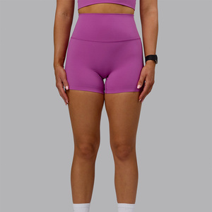 Shorts Deportivos de Cintura Alta para Mujer, Tela con Memoria, Impermeables, con Opciones Personalizadas para Entrenamiento, Gimnasio y Uso Casual, Proveedor OEM con Logotipo - Product Image 3