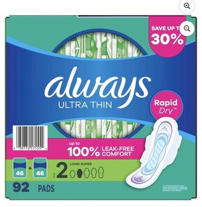 Los protectores diarios Always más vendidos, largos, sin perfume, 108 unidades - Product Image 6
