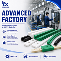Profils de convoyeur extrudés sur mesure, directement de l'usine, pour le support de chaînes et les systèmes de glissement, rail de guidage en UHMWPE