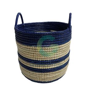 Panier de rangement multifonctionnel pour la maison en rotin écologique Galaximex BKK avec poignée - Product Image 1