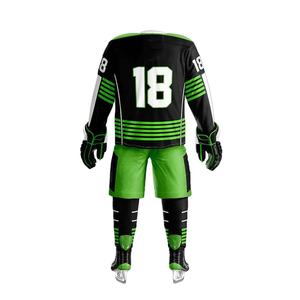 Nouveau style, logo personnalisé, nom de l'équipe, adulte, 100% polyester, tissu respirant, impression numérique, uniforme de hockey sur glace à manches longues - Product Image 2