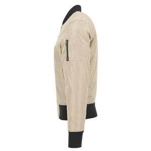 Chaqueta de poliéster con cremallera y bolsillo, diseño de moda, color negro en la parte delantera, color sólido personalizable al por mayor 2026 - Product Image 5