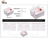 Boîte de jonction électrique en plastique d'origine dans le mur Boîte inférieure ignifuge Accessoires électriques