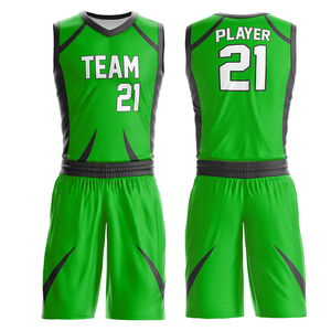 Maillots de basket-ball réversibles bon marché personnalisés par sublimation avec des chiffres vente en gros de conception d'uniformes réversibles jeunes vierges d'équipe - Product Image 6