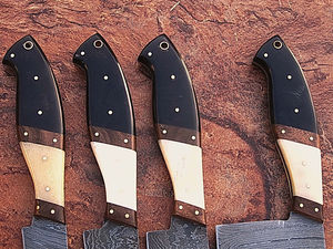 Venta al por mayor personalizado de alta calidad OEM ODM servicio mejor hecho a mano Damasco acero cocina Chef estilo japonés carbono acero inoxidable - Product Image 6