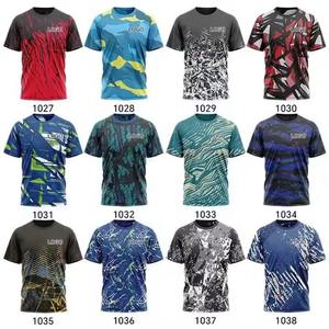 Nouveau Style refroidissement tissu col rond T-shirt tricoté vêtements de sport T-Shirt séchage rapide plaine hommes T-Shirts en gros ronds - Product Image 3