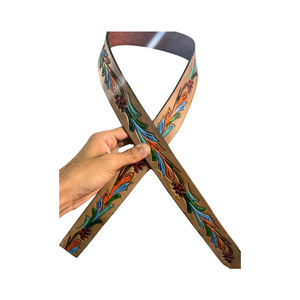 Arnés para perros de gran capacidad de lujo más vendido, cintas coloridas personalizables, Collar de cuero duradero para pasear perros personalizados - Product Image 3