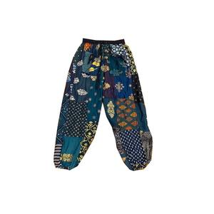 Pantalon sarouel patchwork unisexe toutes saisons avec élastique, baggy, vêtements de festival d'été pour femmes, vente en gros de pantalons pour femmes avec poches - Product Image 6