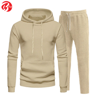 Survêtements de jogging et d'entraînement coupe ajustée pour hommes, survêtements de fitness et de gymnastique respirants 100% coton du Pakistan