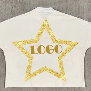 เสื้อยืดโอเวอร์ไซส์ลำลองคุณภาพสูงสำหรับผู้ชาย ทรงครอปพอดีตัว ผ้าฝ้าย 100% แห้งเร็ว แขนสั้น สีพื้น พิมพ์ลายดิจิทัล - Product Image 5