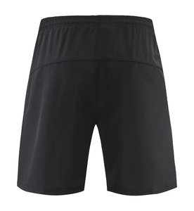 Short de course pratique taille moyenne pour hommes taille élastique confortable toile poche zippée solide tricoté uni teint OEM Service - Product Image 3