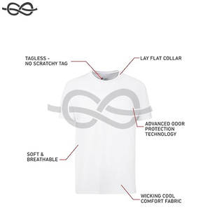 Mens Cotton Moisture Wicking Crew Neck <b>Undershirts</b> Available Multi Packs for Ultimate Comfort and Freshness - Product Image 5