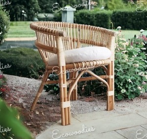 Sillas de patio de jardín Silla de bambú natural hecha a mano Muebles de exterior Sillas de patio de jardín al por mayor hechas a mano - Product Image 1