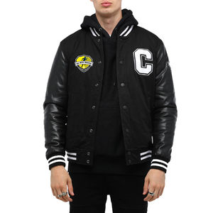 Nuevas chaquetas de cuero de lana satinada de moda con mangas largas Chaquetas de Letterman de variedad personalizada para el precio de fábrica de invierno - Product Image 4