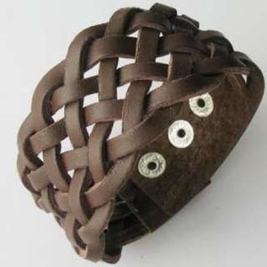 Fashion Jewelry <b>Charm</b> Women Men Braid Alloy <b>Bracelets</b> & Bangle Multilayer <b>Leather</b> Braided <b>Bracelet</b> Modern Design Stone Design - Product Image 3