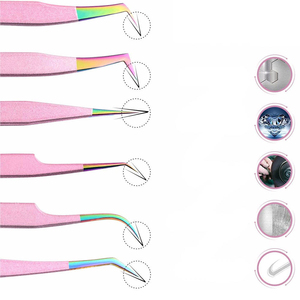 Pince à cils professionnelle en acier inoxydable de haute qualité pour extensions de cils de volume outils de haute qualité - Product Image 4