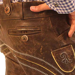 Pantalones cortos bávaros Lederhosen transpirables de secado rápido Venta caliente Pantalones cortos bávaros Lederhosen de calidad premium a la venta en venta al por mayor - Product Image 5