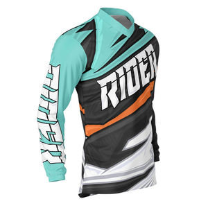 Maillot de VTT personnalisé pour la conduite hors route avec design sur mesure, séchage rapide, respirant, % polyester, grande taille - Product Image 3