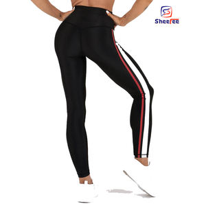 Mallas de yoga ajustadas para mujer, pantalones para correr con logotipo personalizado, cintura alta, gimnasio, entrenamiento, venta al por mayor - Product Image 2