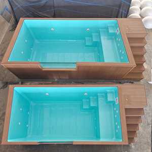 Piscina de Lujo Personalizada <span class=keywords><strong>para</strong></span> Patio, Piscina Pequeña <span class=keywords><strong>para</strong></span> Niños y Familias, Piscina de Inmersión tipo Spa, Piscina Elevada de Madera WPC, Piscina de Fibra de Vidrio - Product Image 3