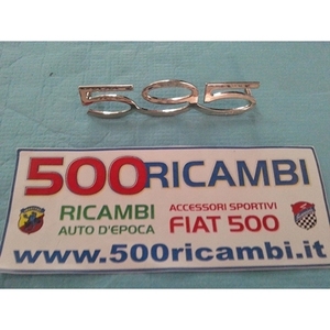 Marca Genérica FIAT 500 D F L R SCRITTA ABARTH 595 CROMATA CRUSCOTTO en METALLO PICCOLA - Product Image 1