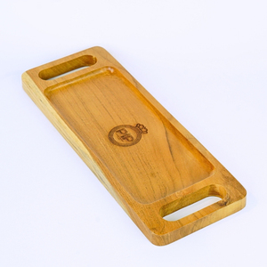 Bandeja DE SERVICIO DE MADERA minimalista Premium para el hogar, cocina, comedor, sala de estar, organización, decoración de boda, cómoda - Product Image 2