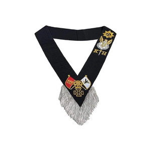 2025 Top Vente Rose Croix 30e Degré Maçonnique Sash Personnalisé Chenille Tissu Brodé Aimant Attachement OEM Service Personnalisé - Product Image 1