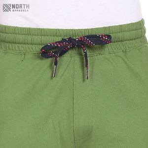 กางเกงขาสั้นลำลองผู้ชายไซส์ใหญ่ ลายเรียบ ผ้าแคนวาสผสมโพลีเอสเตอร์/คอตตอน แห้งเร็ว มีเชือกผูก ราคาขายส่ง - Product Image 5