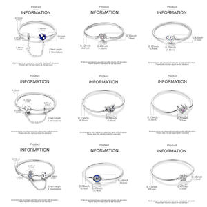 Usine bricolage 925 en argent Sterling bracelet à breloques papillon terre <span class=keywords><strong>avion</strong></span> coeur fermoir mauvais œil serpent chaîne Bracelet avec Zircon - Product Image 2