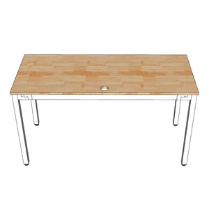 UConcept HBUC003 140x60cm Minimalist Desk Easy Assembly Plate <b>Computer</b> <b>Table</b> with Steel Legs <b>for</b> Office or Bedroom Use - Product Image 6