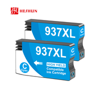 HESHUN Remanu 937 937XL 937 XL Cartouches d'encre décodées sécurisées pour imprimante HP HP937 OfficeJet Pro 9110 9120 9130 9720 9730